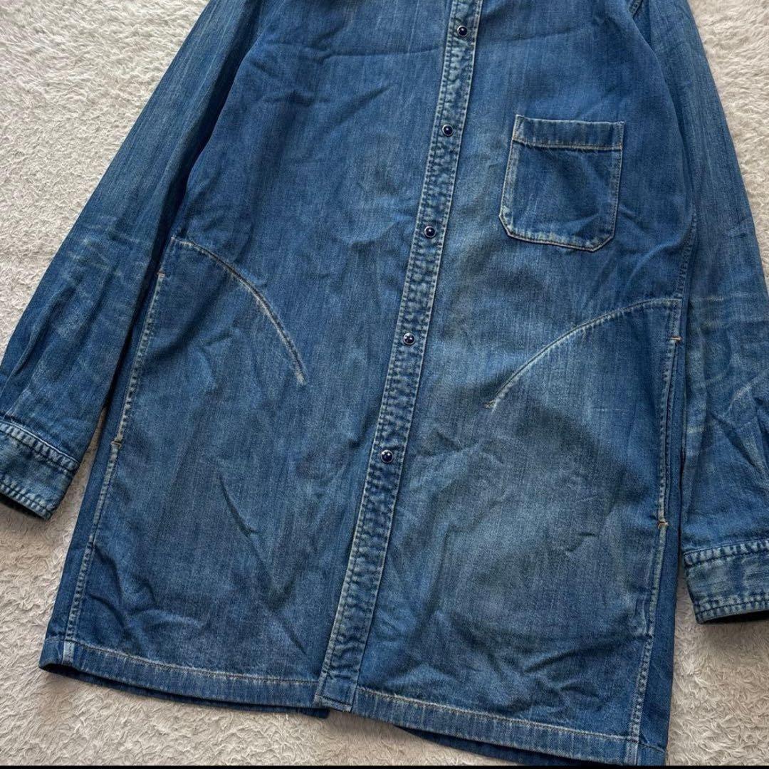 ヨウジヤマモトプールオム　ロングデニムシャツ