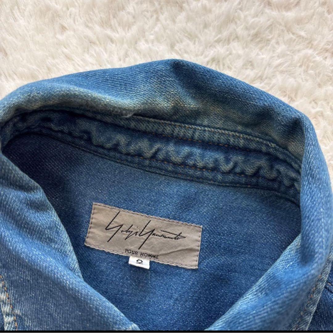 ヨウジヤマモトプールオム　ロングデニムシャツ