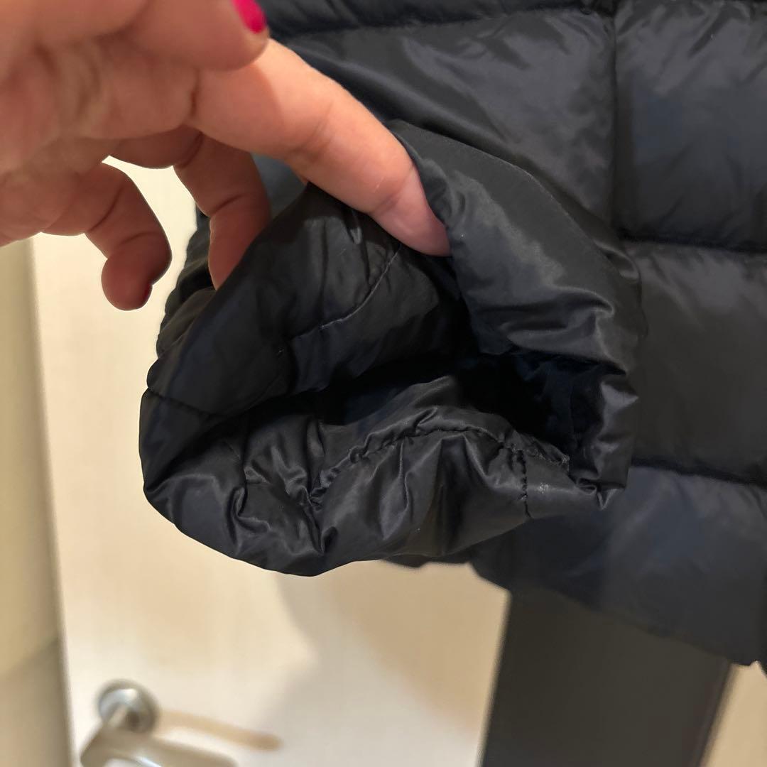 タトラス　ファー付きフード ダウンジャケット　サイズ04 黒　XL 大きいサイズ