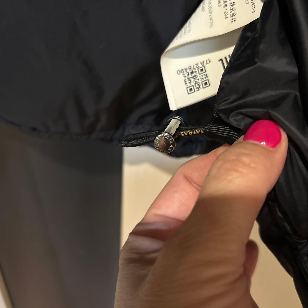 タトラス　ファー付きフード ダウンジャケット　サイズ04 黒　XL 大きいサイズ