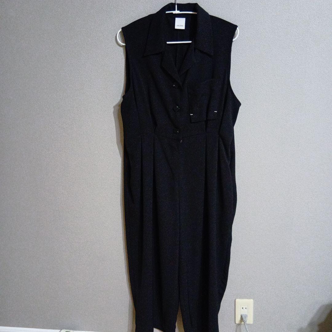 アンリアン田中亜希子　ブラック ノースリーブ オールインワン