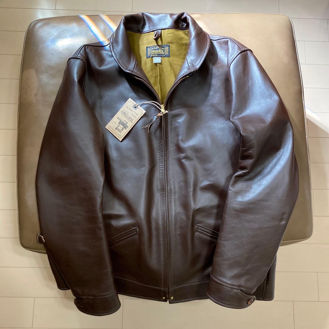 ORGUEIL Cossack Jacket ブラウン（ホースハイド）
