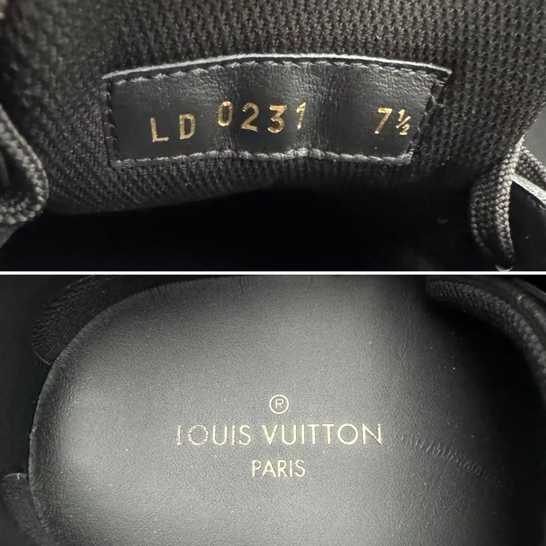 【極美品】ルイヴィトン スニーカー ダミエ シルバー メンズ 26.5cm相当