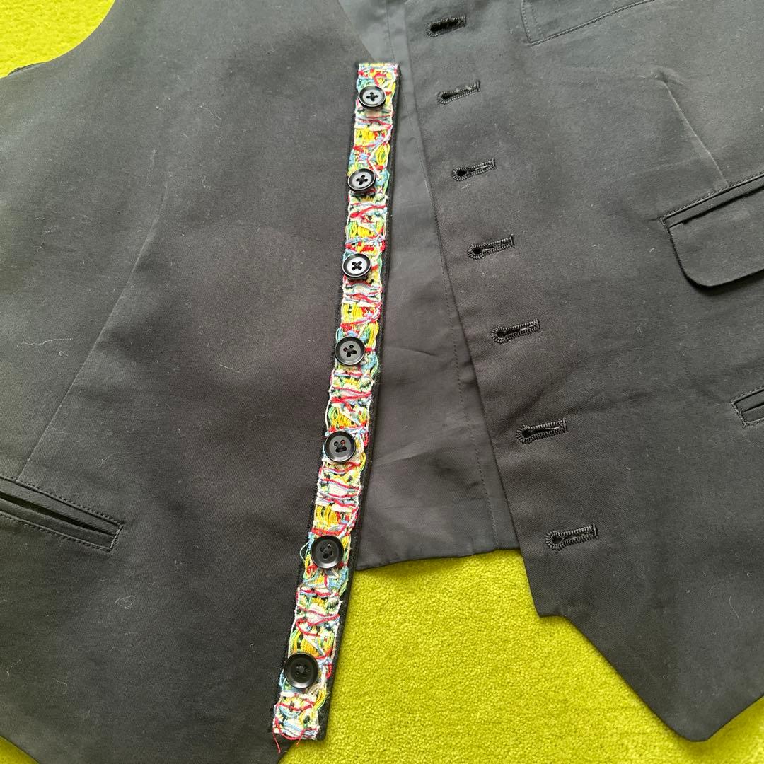 ヨウジヤマモトプールオム　チロリアン刺繍入りベスト