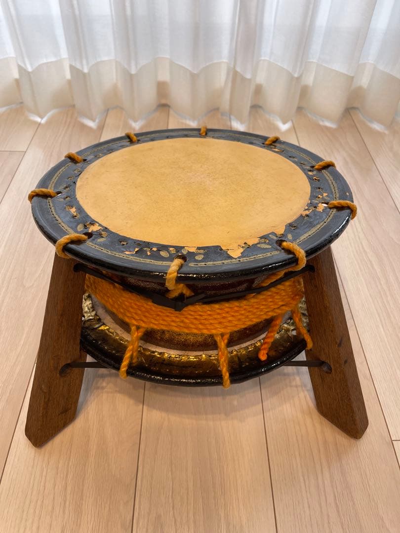 ＊にこ＊　【和楽器】　締太鼓　和太鼓　台座　バチ