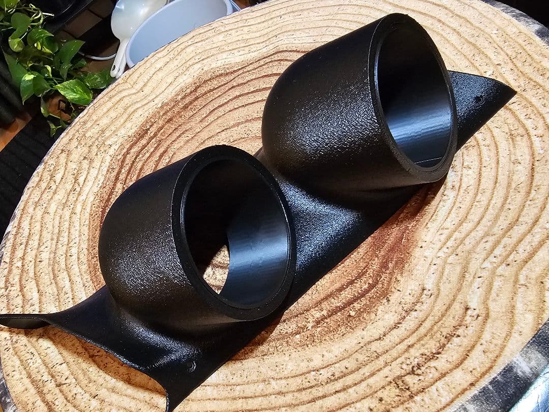 ジムニーJB64/JB74 Aピラー φ60 2連メーターフード（純正風ベゼル）