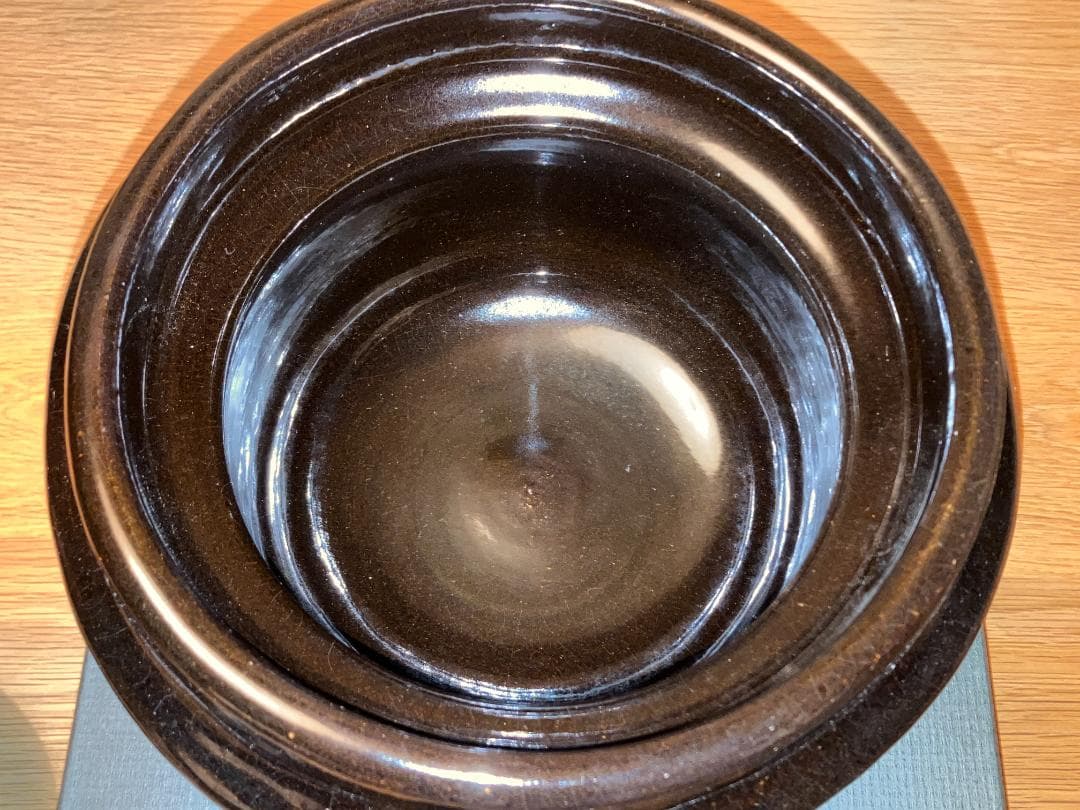 新品 雲井窯 鴨釉きまぐれ御飯鍋 三合 炊き