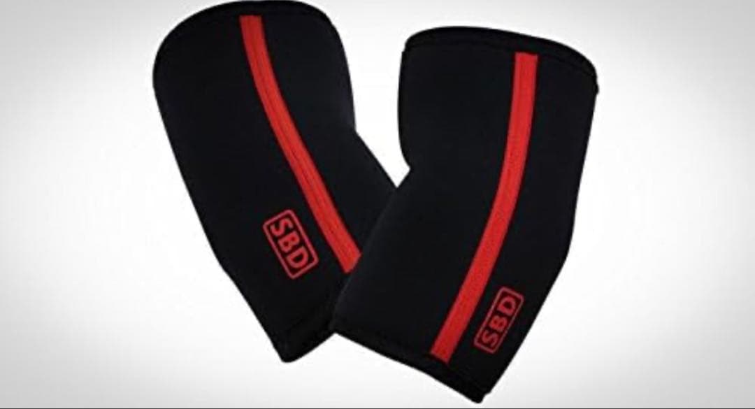 SBD エルボースリーブ Lサイズ 黒/赤