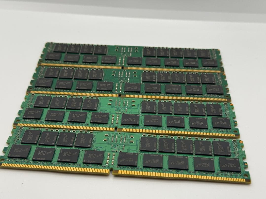 ⑥Crucial 16GB DDR4-2133P RDIMM 4枚セット