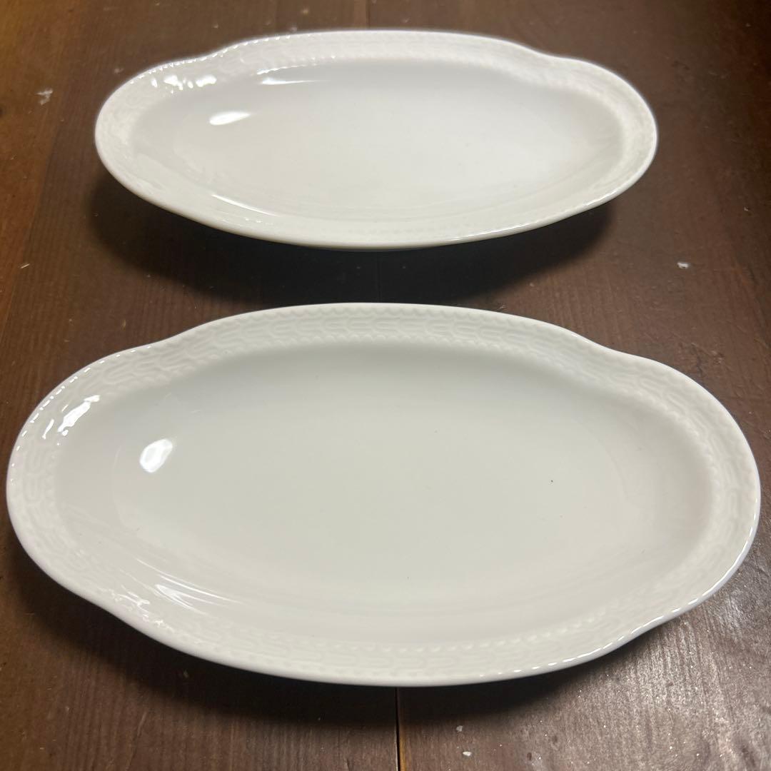 リチャードジノリ　ボンジョルノホワイト　ピクルスオーバル　フルーツボウル　各2個