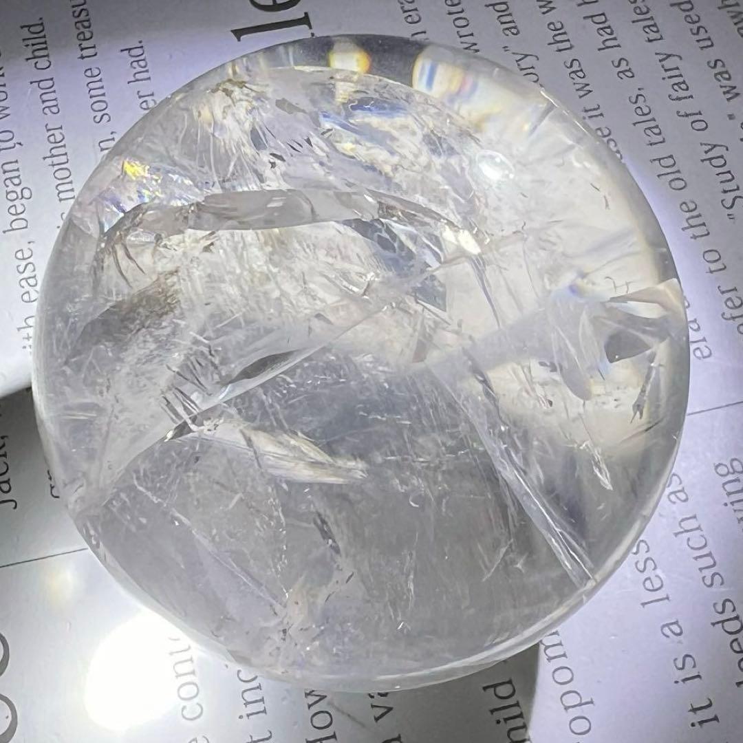 ✳️✨高透明度抜群スフィア‼️極上クオリティ✨レインボー 水晶 丸玉 天然石 原石