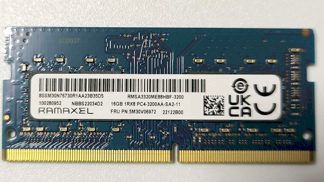 ノート用メモリ SODIMM DDR4 3200 16GB PC4-25600