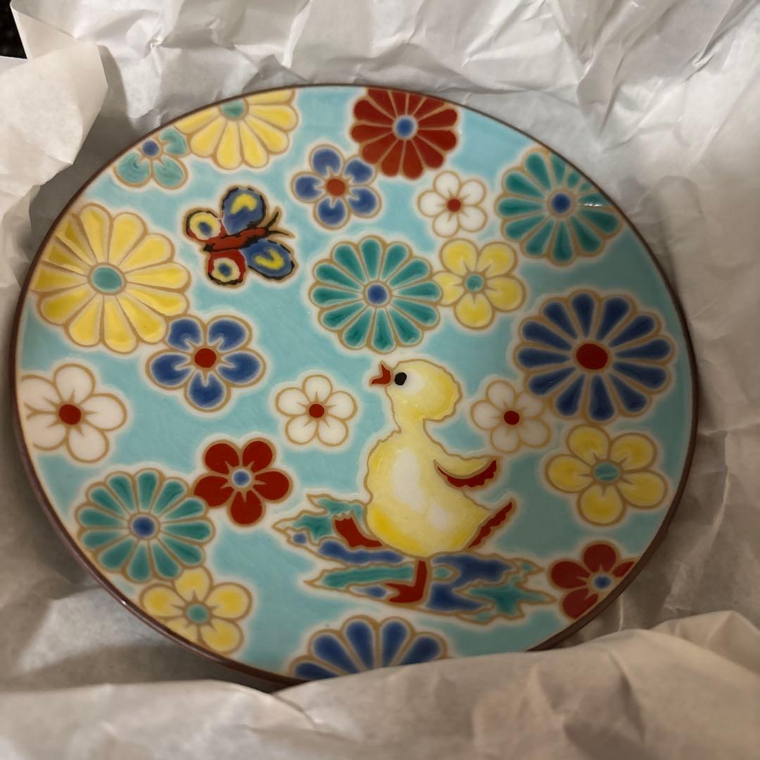 フェイラー ハイジ 九谷焼 梅菊　豆皿、姫皿、カップセット　FEILER