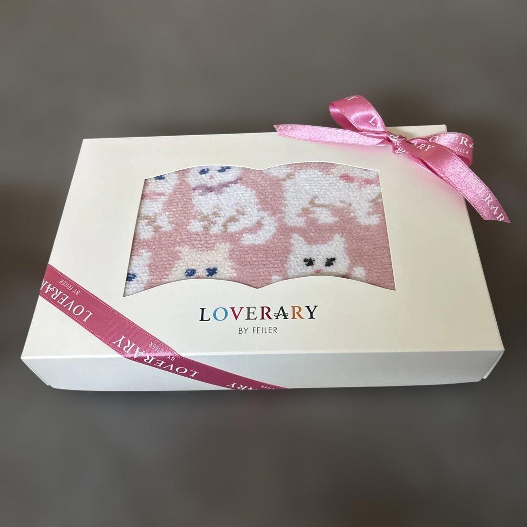 LOVERARY 猫柄ポーチ ピンク