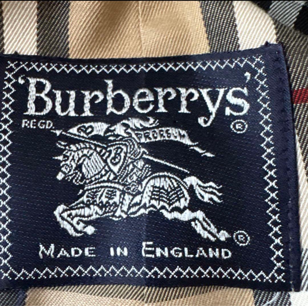 【一枚袖】ビンテージ　バーバリーズ　ステンカラーコートL ベージュ　ノバチェック