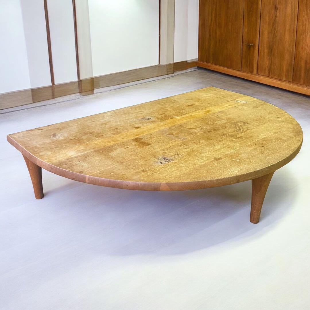 森のことばシリーズ 飛騨産業 半円型ローテーブル インテリア 家具