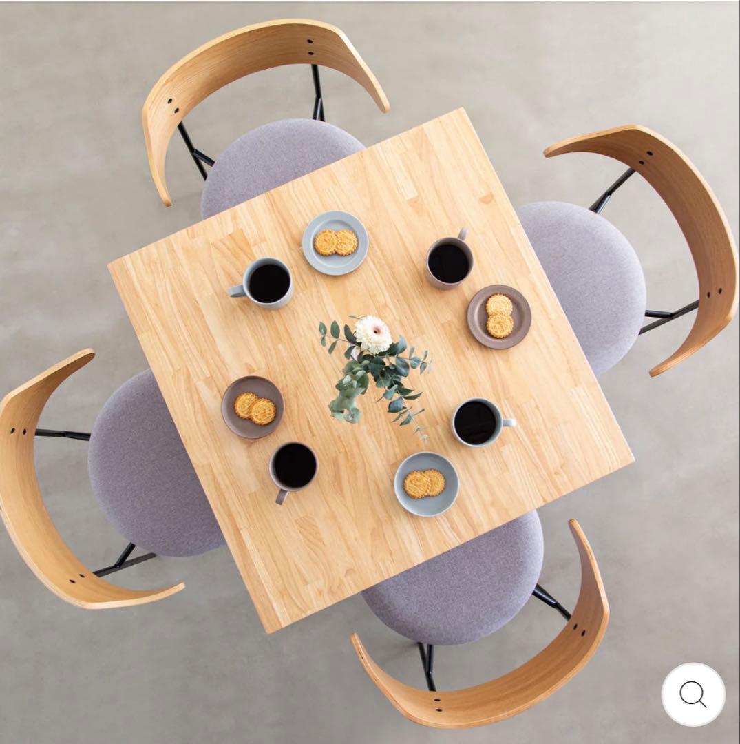 Kanademono カフェテーブル 80×80 the series