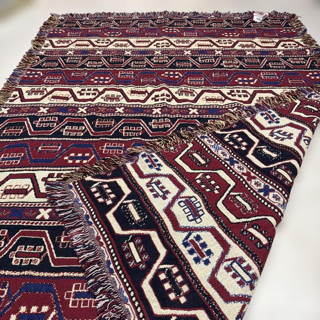 デッドストック　ネイティブ　マルチカバー　ソファカバー　ラグ　178x127