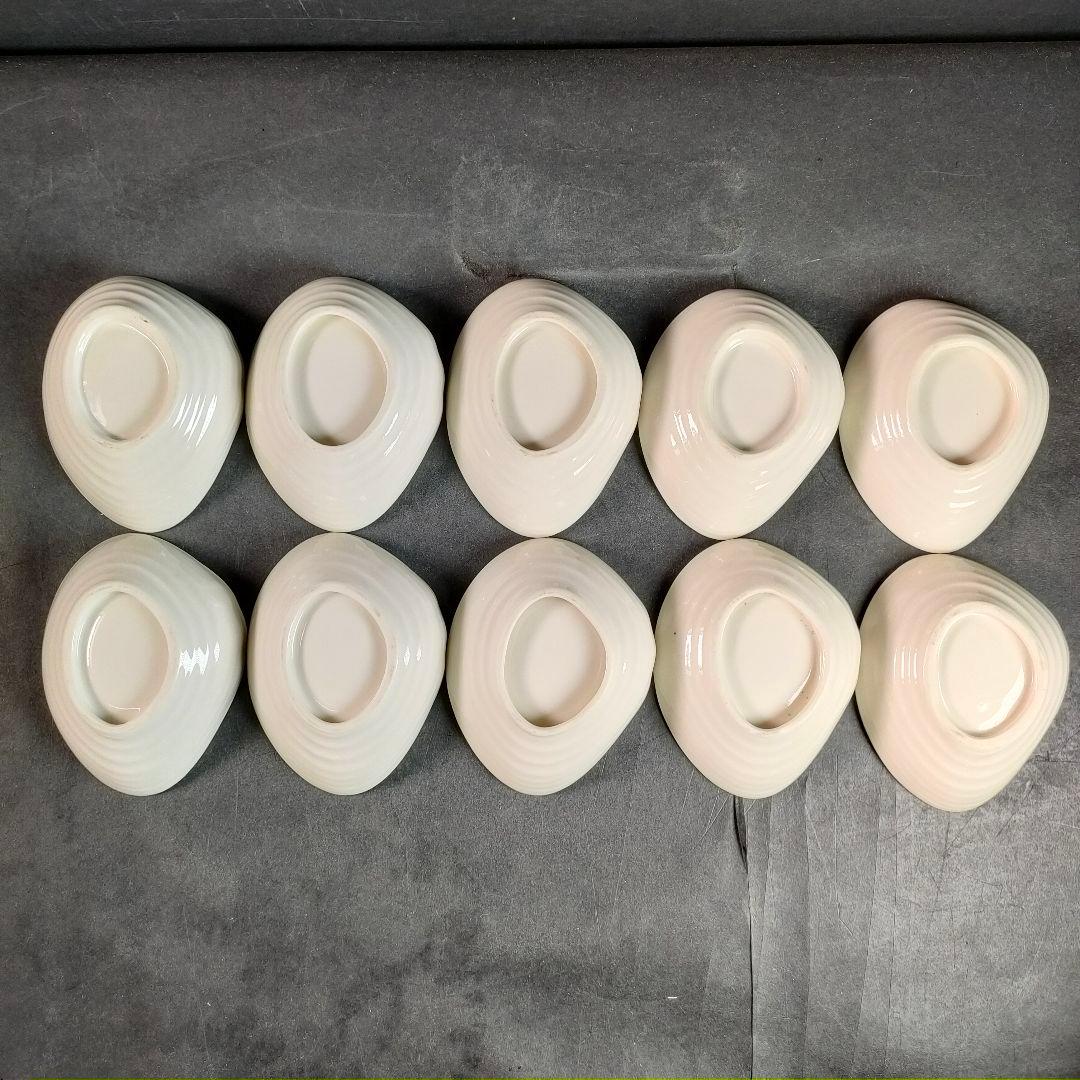 C10-1/金彩波文銘々皿 大皿10客・小皿10客/和食器/懐石料理/懐石道具