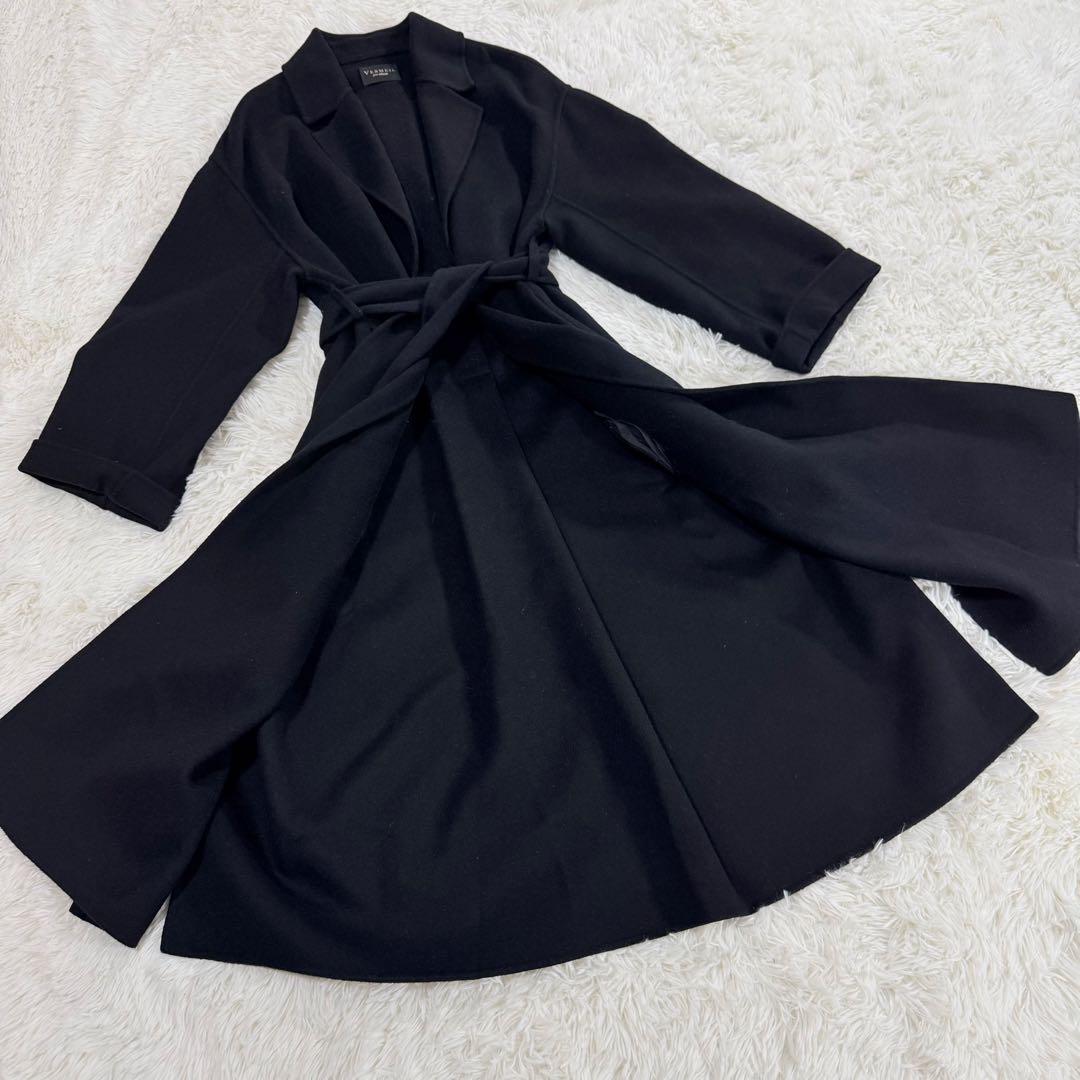VERMEIL par iena イエナ カシミヤ混ビーバーサイドスリットコート