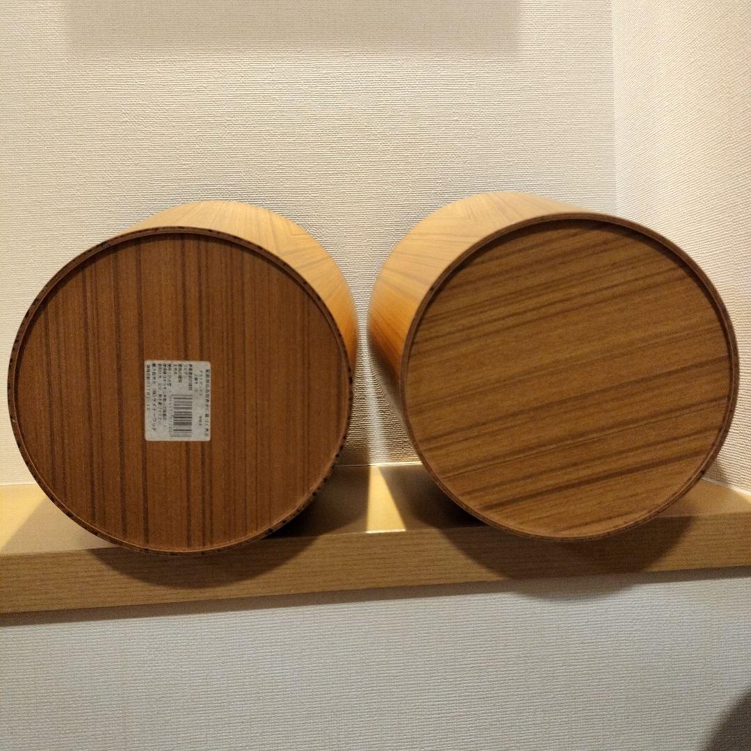 n　SAITO WOOD 木製ごみ箱 木目調　2個セット