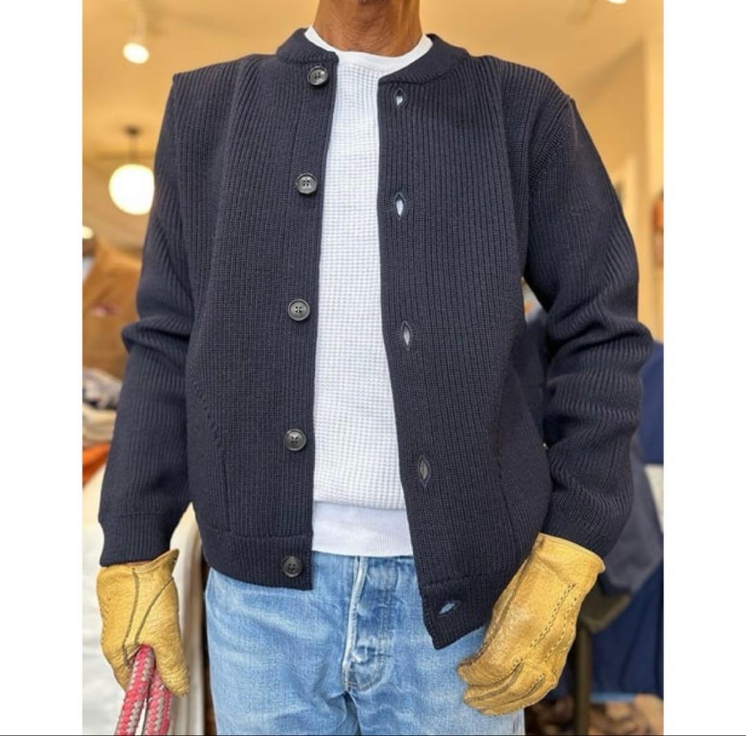 ANDERSEN-ANDERSEN スキッパージャケット Sサイズ ネイビー