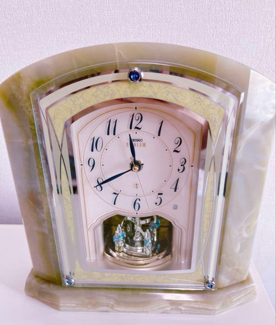 SEIKO EMBLEM HW579M 置時計 セイコー　ジャンク　最終値下げ