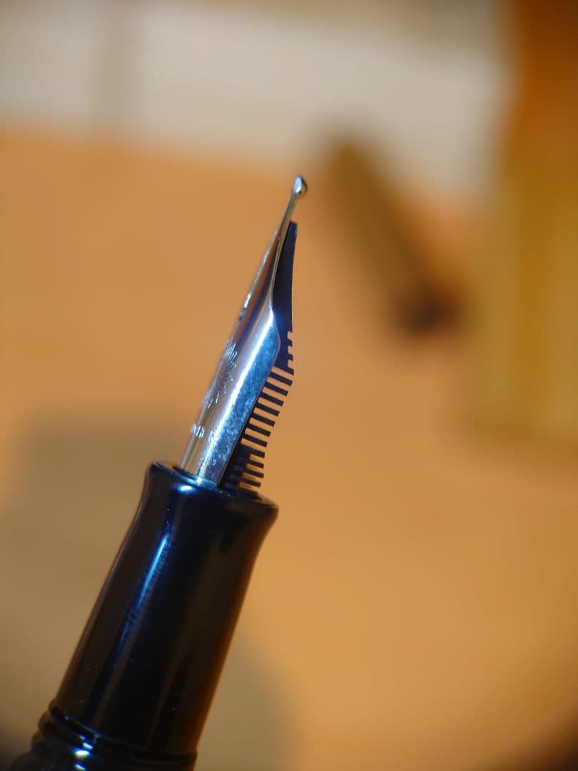 WANCHER 世界樹万年筆　渓流ニブ　おまけ付き　木箱入り　長刀