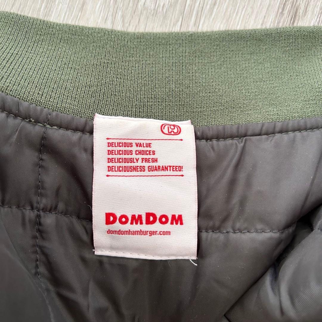 ドムドムハンバーガー MA1 フライトジャケット ミリタリージャケットFオリーブ