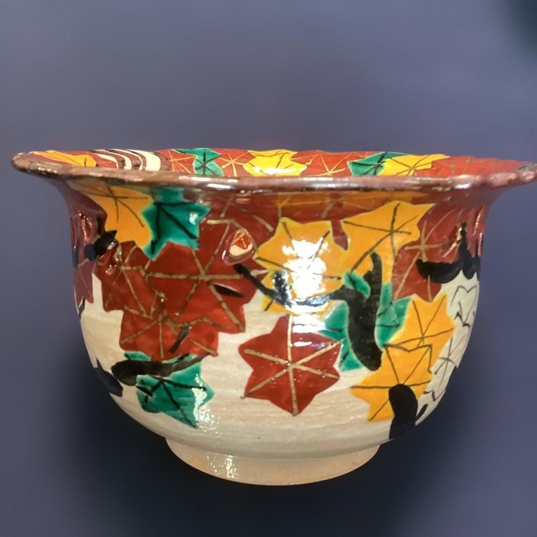 京焼乾山写紅葉向付　2客　　新品未使用