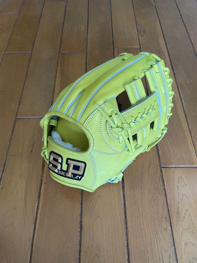 SURE PLAY 硬式グローブ　内野手用　レモンイエロー