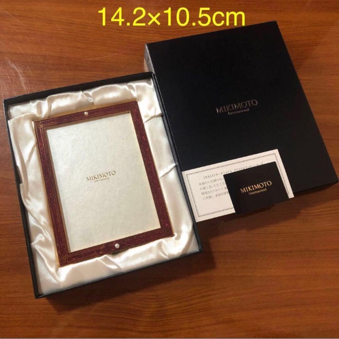 ミキモト フォトフレーム クリスタルラッカー パール 真珠 写真立て