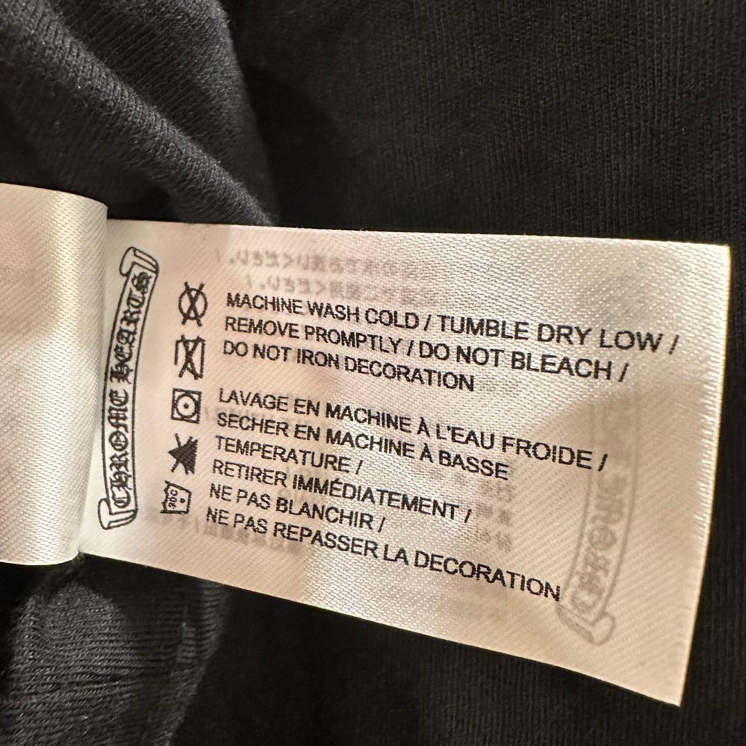 【新品正規品】CHROME HEARTS 長袖Tシャツ　ブラック　ピンク S