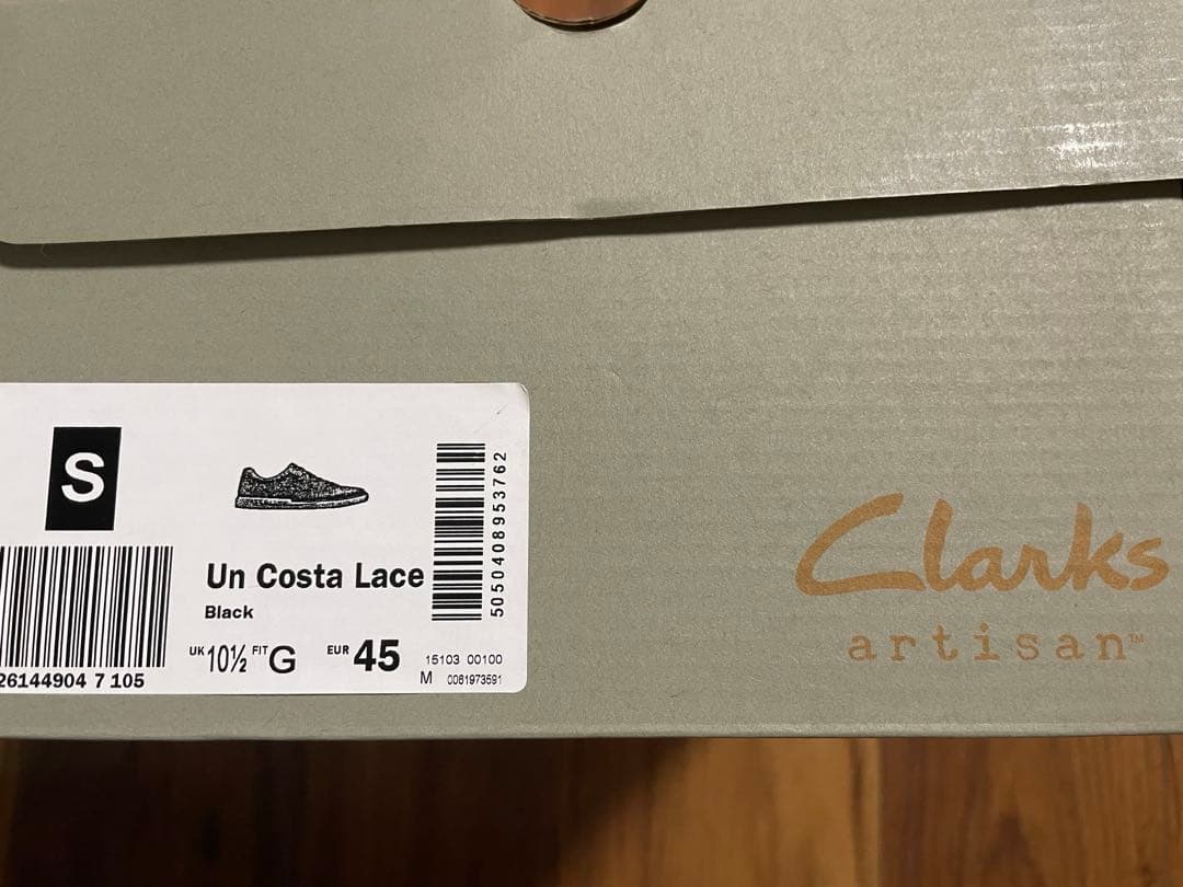 Clarks アンコスタレース レザースニーカー ブラック 29新品未使用