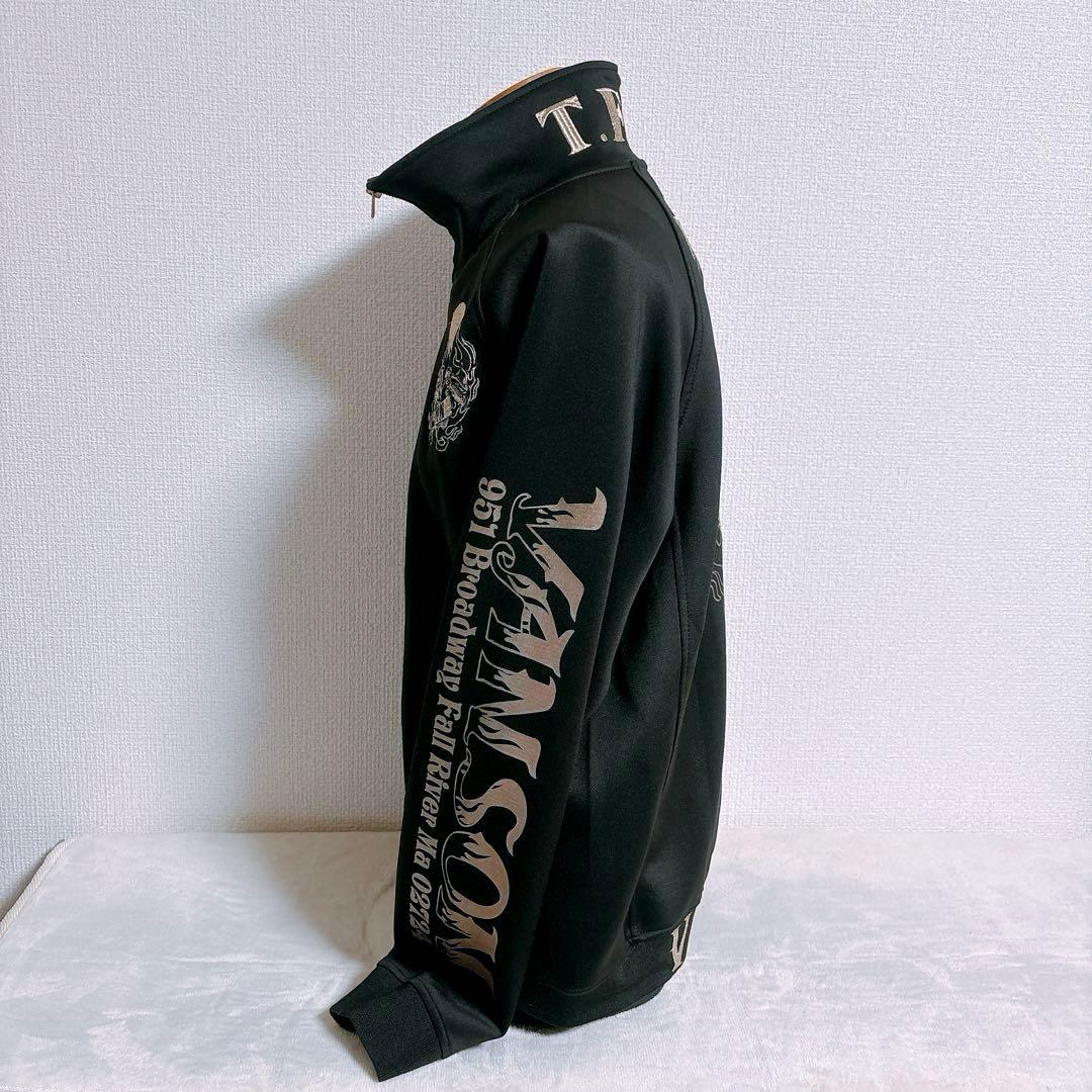 美品【VANSON】ブルゾン ジップアップT.F.O.Aコラボ　クローズ　骸骨L
