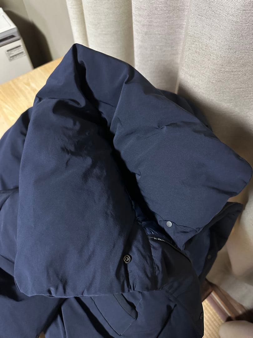 【美品】ユニクロ　ハイブリッド ダウンジャケット ネイビー　S