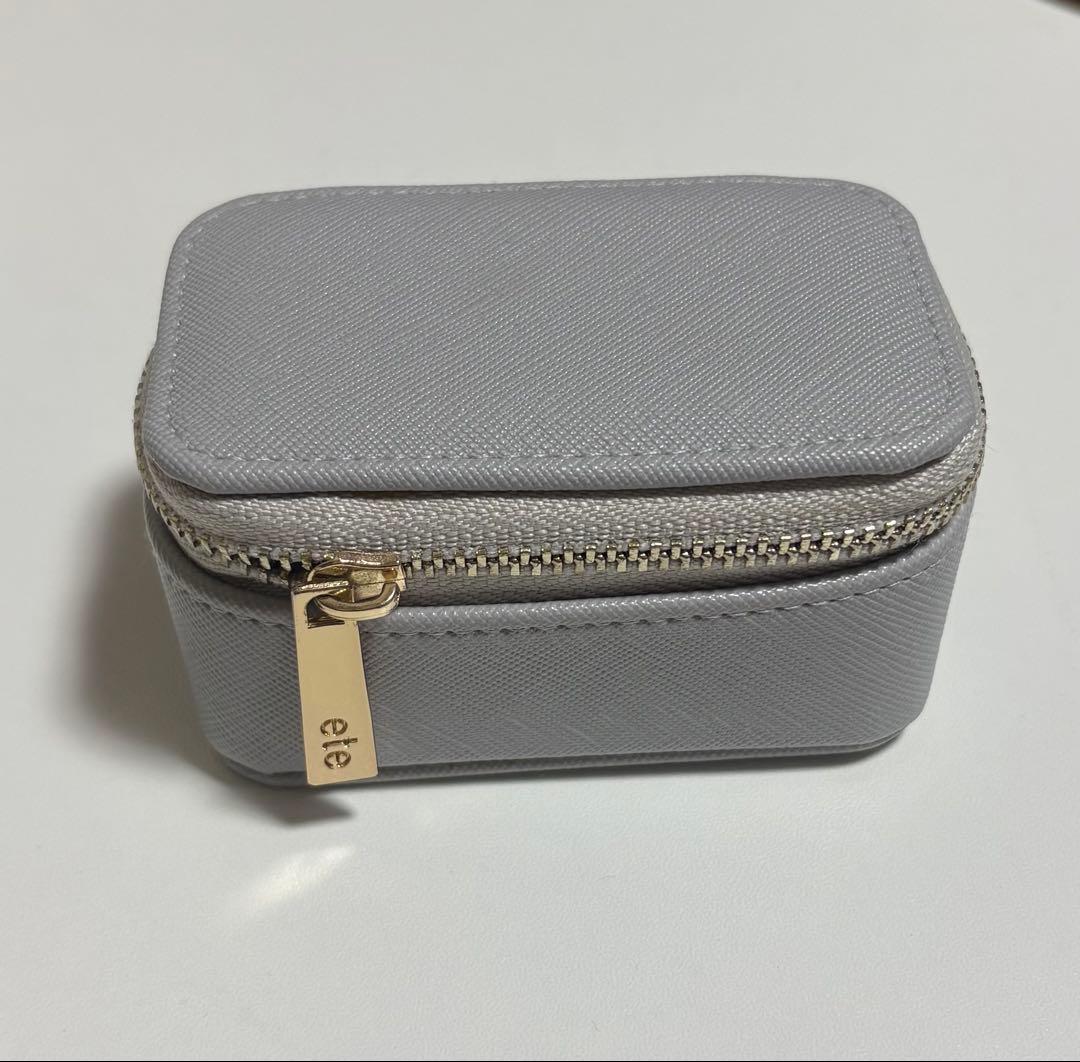 ete ピンクゴールド　ビジューピアス(両耳用)