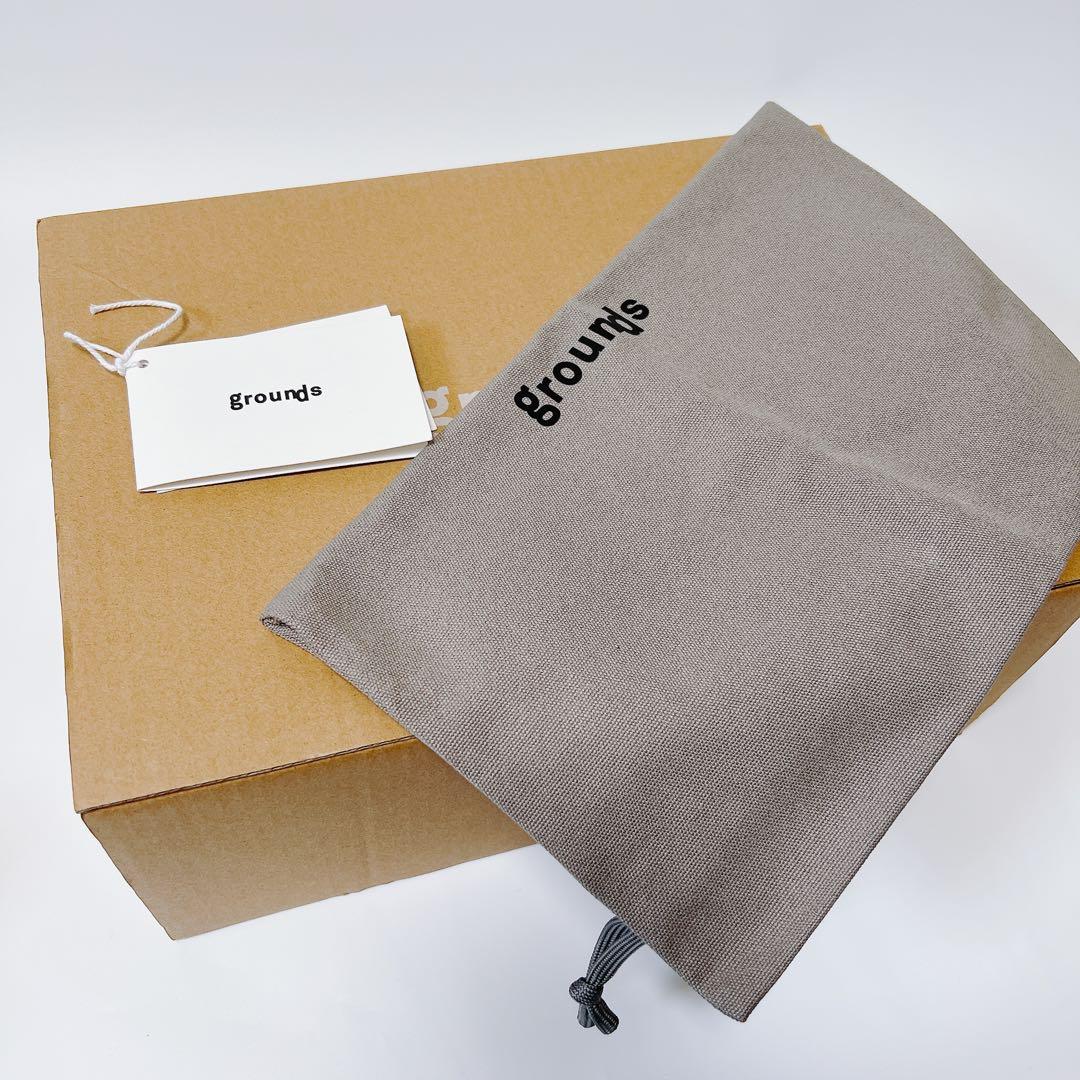 グラウンズ MOOPIE SOLID 厚底スニーカー 黒×水色 22cm 箱付き