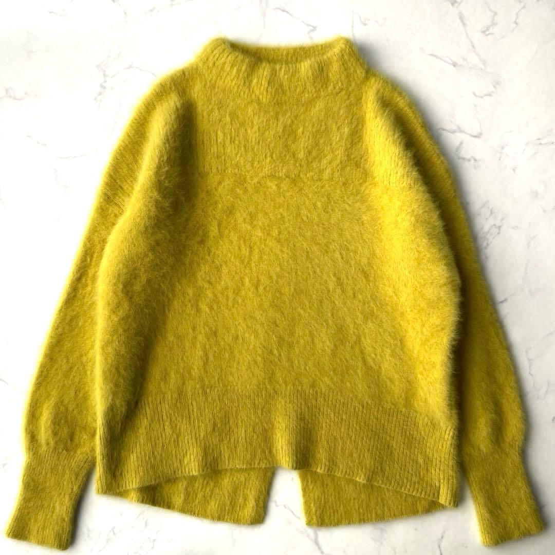 Jines フォックスカシミヤハイネックバックスリットニット 定価20,900円