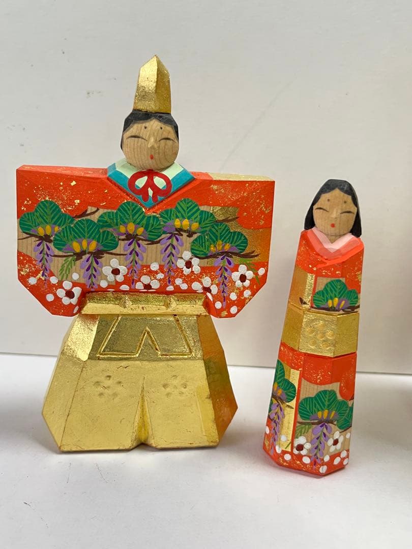 一刀彫 立雛 3.5号 中古品