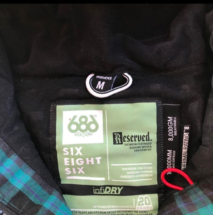 686 スノーボードウェアM （152〜158cm）セットアップ