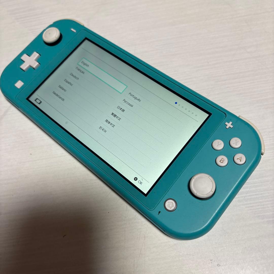 Nintendo Switch Lite ターコイズ　欠けてます
