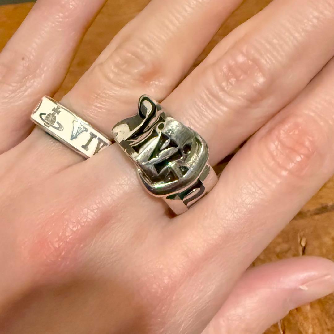 お箱類込/現行/正規美品 Vivienne Westwood ベルトリング M