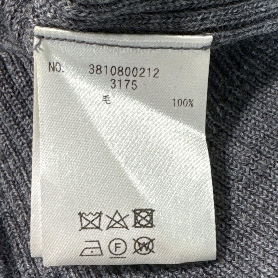 美品⭐️UNION LAUNCH リブタートルネックニット ウール グレー F