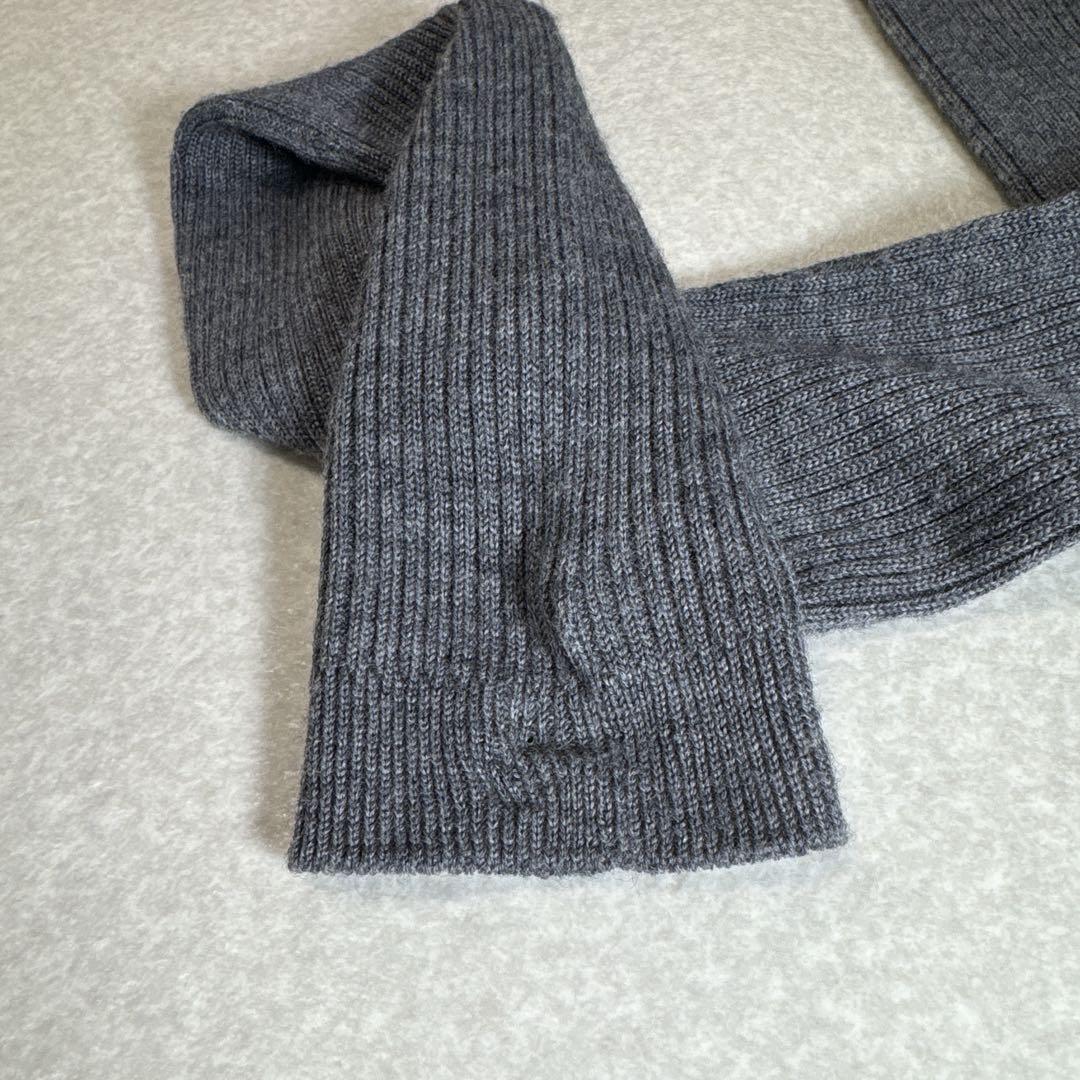 美品⭐️UNION LAUNCH リブタートルネックニット ウール グレー F