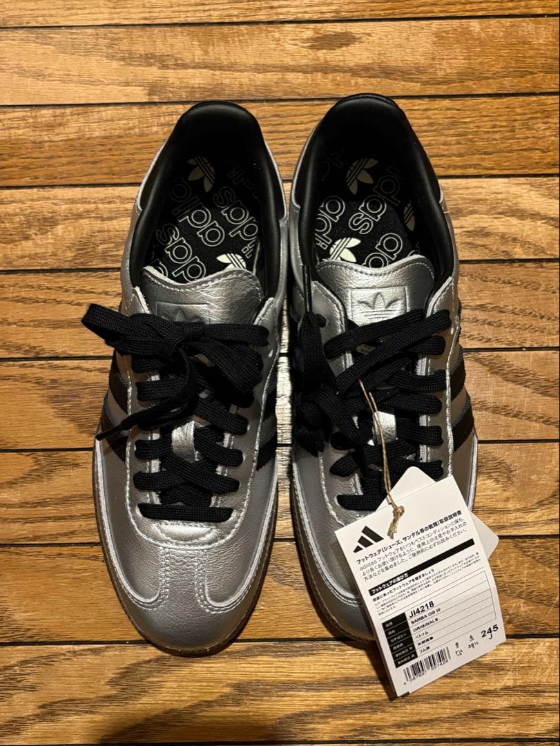 (新品　未使用)adidas Samba OG シルバー 24.5㎝