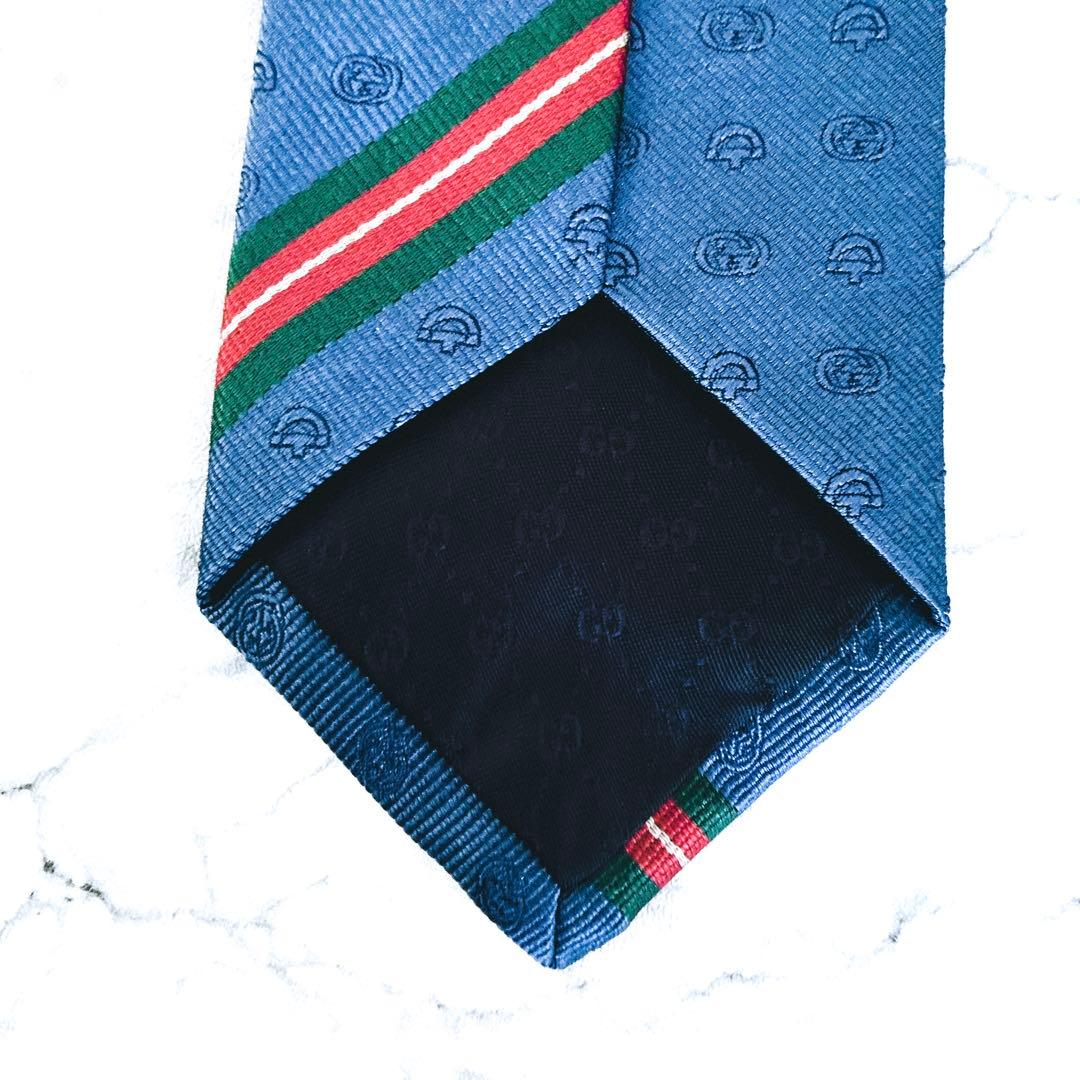 ✨未使用箱付タグ付✨GUCCI 現行　ホースビット　インターロッキング　ネクタイ