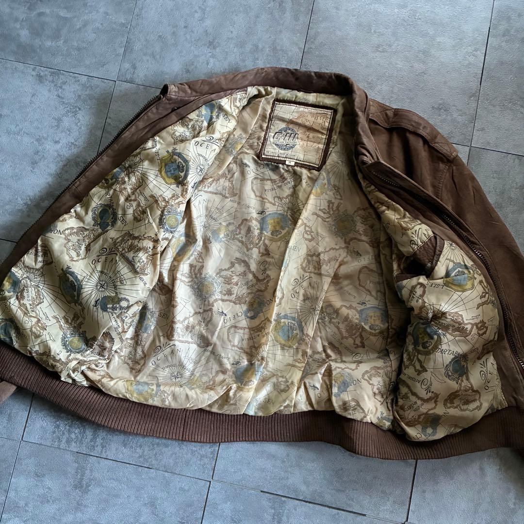 old design leather flight jacket GIII 単丈