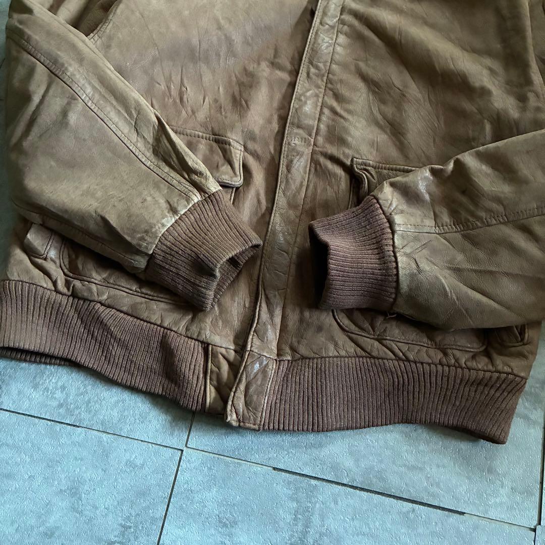 old design leather flight jacket GIII 単丈