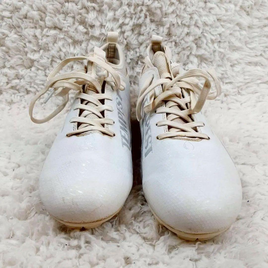 美品 26㎝相当◎TEMPEST テンペスト アメフト用スパイクシューズ 白
